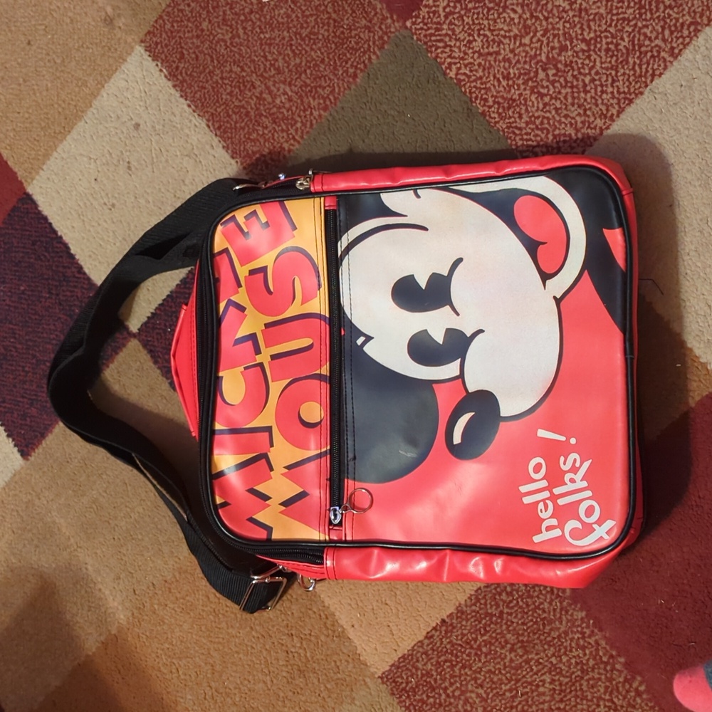 Disney Retro Mickey Mouse Vinyl Satchel Vinyl Satchel